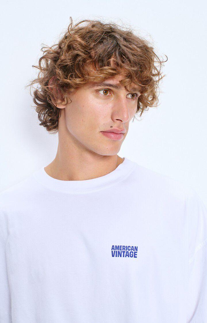 American Vintage Gixy Blanc Longsleeve Oversized Langarm-Shirt Herren Weiß